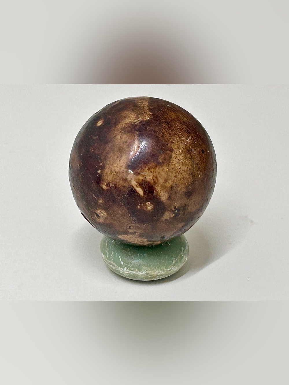 19th Century Antique Large Boulder Glazed Clay Marble